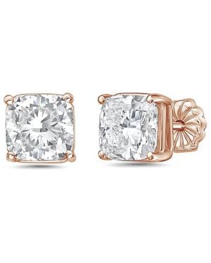 Diana M. Jewels Diana M. 14K Rose 15.00 Ct. Tw. Lab-Grown Diamond Stud Earrings - White