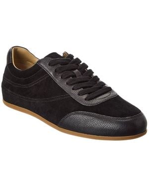 Vince Jet Trainer Leather & Suede Trainer - Black