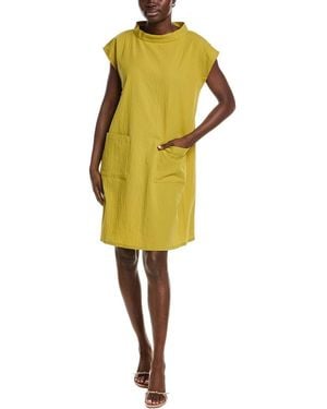 Eileen Fisher Mock Neck Mini Dress - Yellow