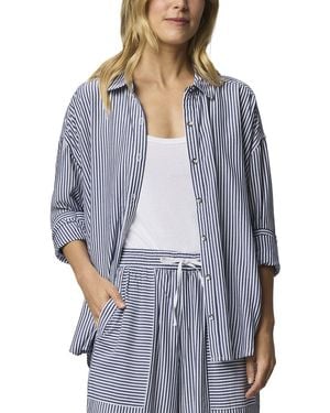 Splendid Ella Stripe Button Down - Blue