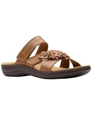 Clarks Laurieann Rose Leather Sandal - Brown