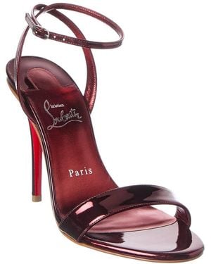 Christian Louboutin Miss Z 100 Leather Sandal - Red