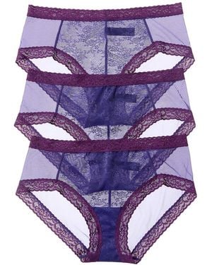 Natori 3Pk Escape Girl Brief - Purple