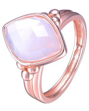 Genevive Jewelry 18K Rose Vermeil - White