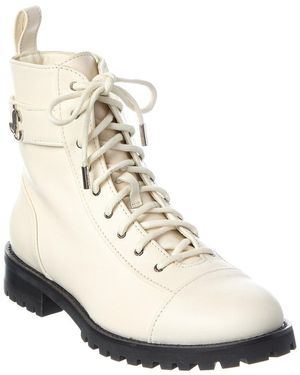 Jimmy Choo Cayo Leather Boot - Natural