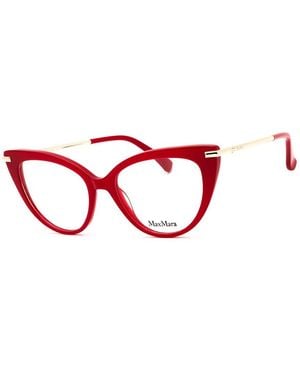 Max Mara 52Mm Optical Frames - Red