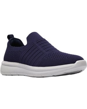 Clarks Ezera Walk Textile Loafer - Blue