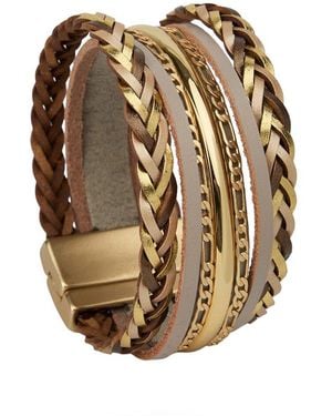 Saachi Rustic Chain Bracelet - Natural