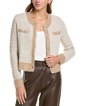 Laundry By Shelli Segal Boucle Cardigan - Natural