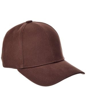 Bruno Magli Twill Baseball Cap - Brown