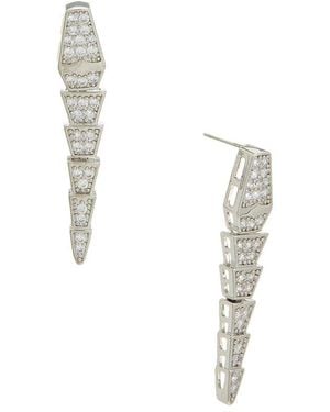 Juvell 18K Cz Earring - White