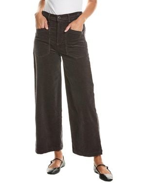 ASKK NY Virginia Corduroy Charcoal Wide Leg Jean - Brown