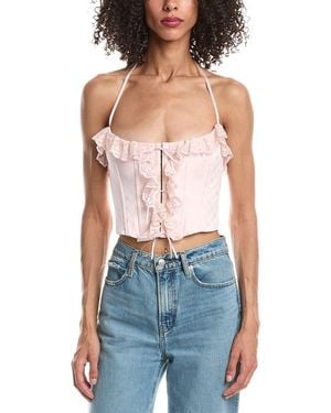 GUIZIO Eris Lace Corset - Blue