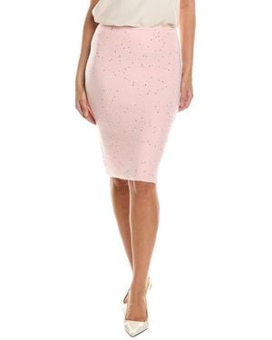 GUIZIO Miki Sequin Wool-Blend Knit Midi Skirt - Pink