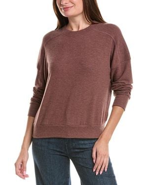 Michael Stars Marty Crewneck Pullover - Purple