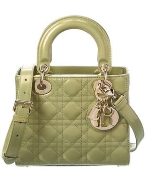 Dior Lady Leather Tote - Green