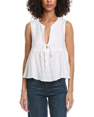 Elan Sleeveless Top - White