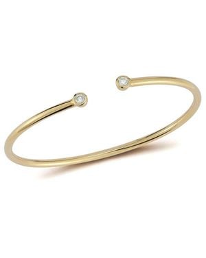 Nephora 14K 0.30 Ct. Tw. Diamond Flexible Bangle Bracelet - White