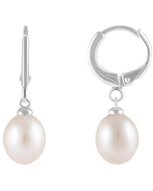 Splendid 8-8.5Mmmm Pearl Earrings - White