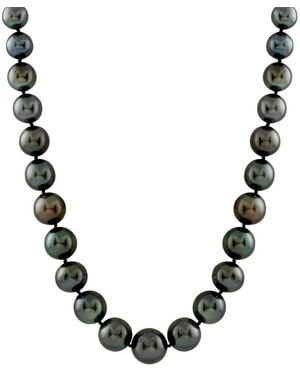 Splendid 14K 8-12Mm Tahitian Pearl Necklace - Black