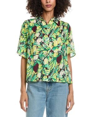 Pom Short Sleeve Shirt - Green