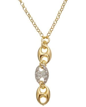 Meshmerise 18K Over 0.15 Ct. Tw. Diamond Necklace - White