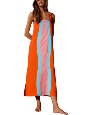 LEON GORI Sleeveless Maxi Dress - Orange