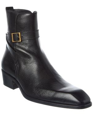 Tom Ford Leather Boot - Black