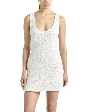10 Crosby Derek Lam Ailani Paillette Boucle Scoop Back Tank Dress - White