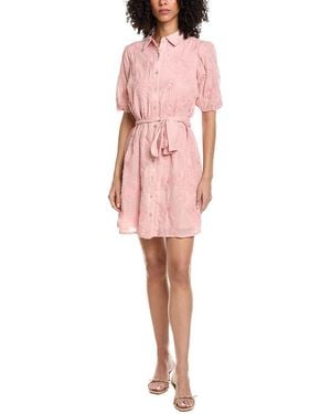 Nanette Lepore Short Sleeve Mini Dress - Pink
