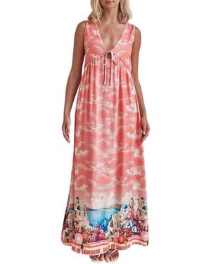 CHARLOTTE GREEN Maxi Dress - Red