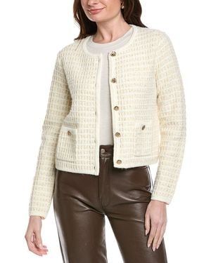 Joseph Ribkoff Wool-Blend Cardigan - Natural