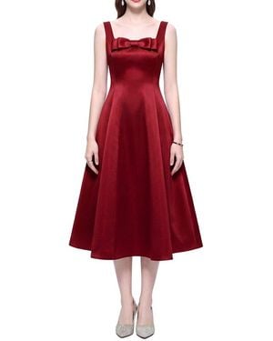 DZA Midi Dress - Red