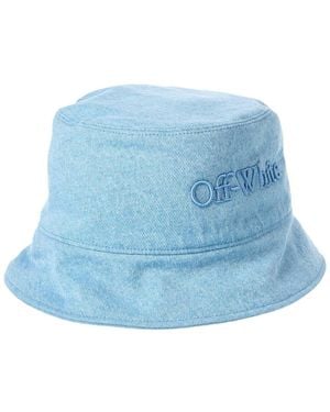 Off-White c/o Virgil Abloh Off- Logo Bookish Bucket Hat - Blue