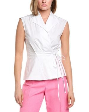 Carolina Herrera Wrap Top - White