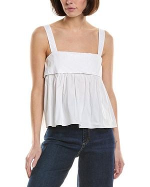 Astr Babydoll Top - White