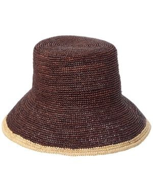 Vince Banded Straw Hat - Brown
