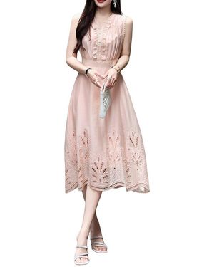 BURRYCO Sleeveless Midi Dress - Pink