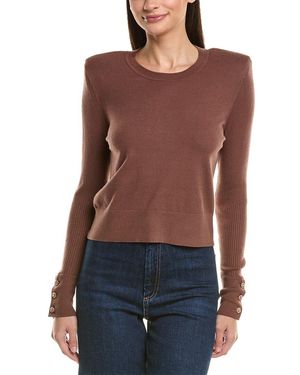 L'Agence 'Agence Shoulder Pad Jumper - Red