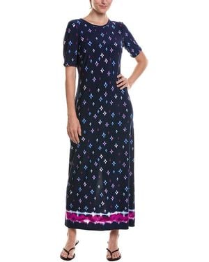 Vince Camuto 3/4-Sleeve Maxi Dress - Blue