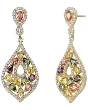 Rachel Glauber 14k Over Silver Earrings - Metallic