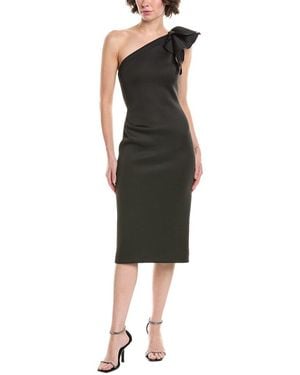 Jovani One-Shoulder Scuba Cocktail Dress - Black