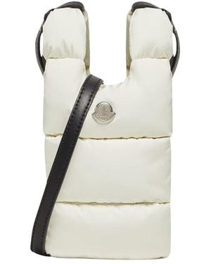Moncler Legere Small Water-Repellent Crossbody Bag - Grey