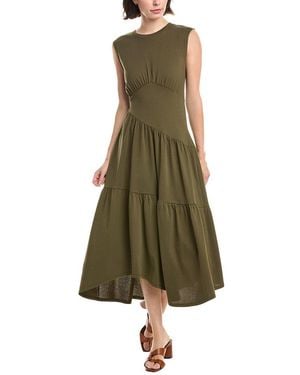 FRAME The Gathered Tank Dress - Green