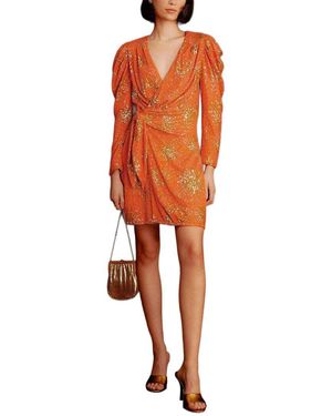 FARM Rio Sunny Mood Sequin Mini Dress - Orange