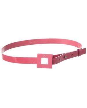 Roger Vivier Ceinture Patent Belt - Red