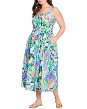 NIC+ZOE Plus Island Beat Sophie Dress - Blue