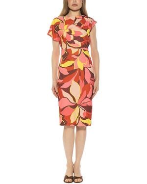 Alexia Admor Althea Sheath Dress - Red