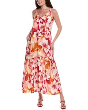 tyler boe Lexi Linen Maxi Dress - Red