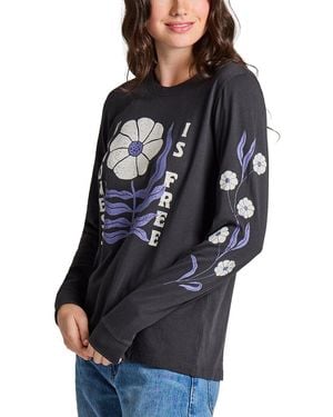 Life Is Good. Long Sleeve Crusher T-Shirt - Blue